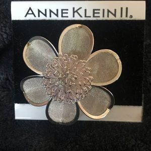 Vintage Anne Klein II Silver Brooch NWT